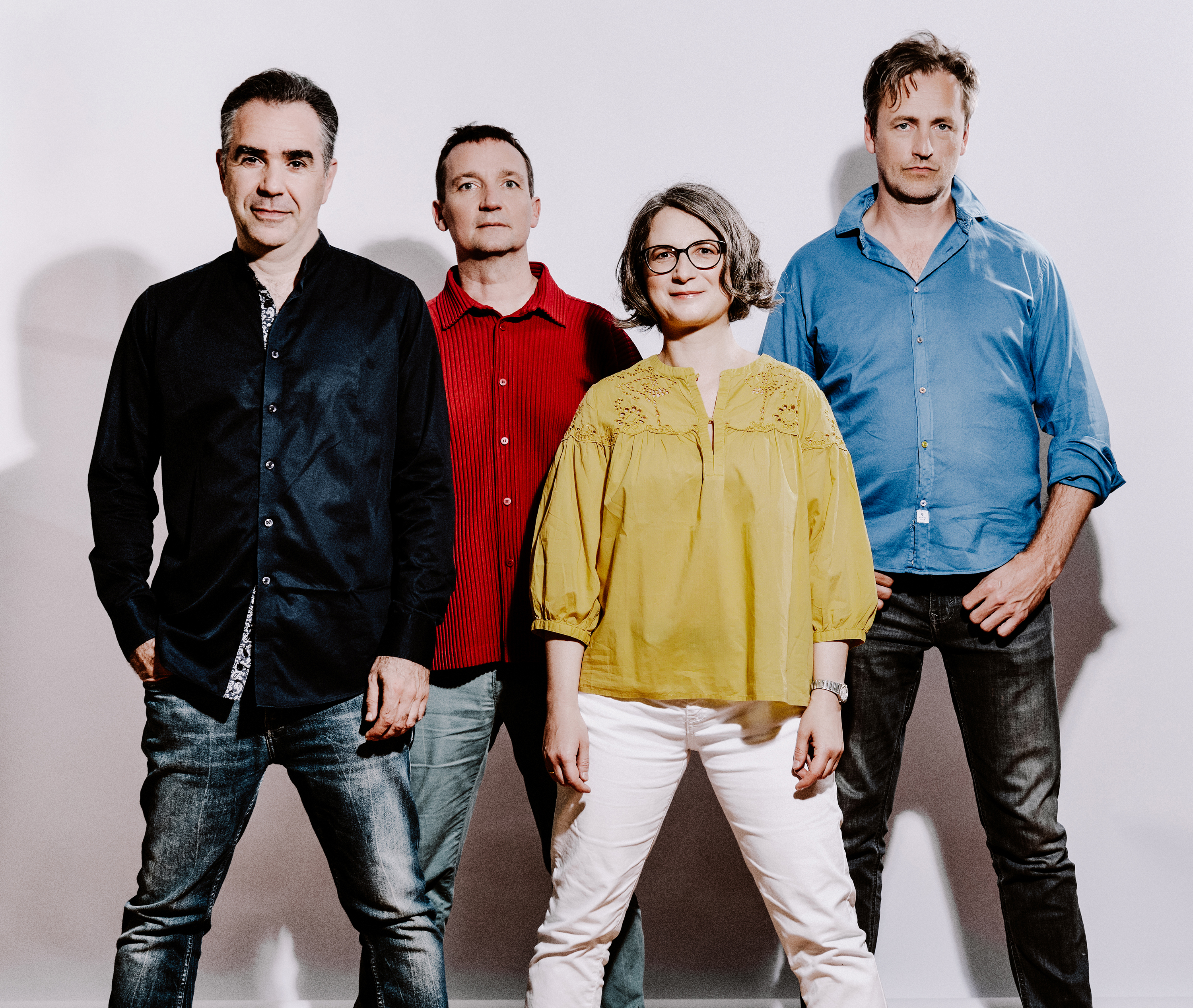Gruppenbild Kuss Quartett<br/>Von links: Mikayel Hakhnazaryan, Oliver Wille , Jana Kuss William Coleman