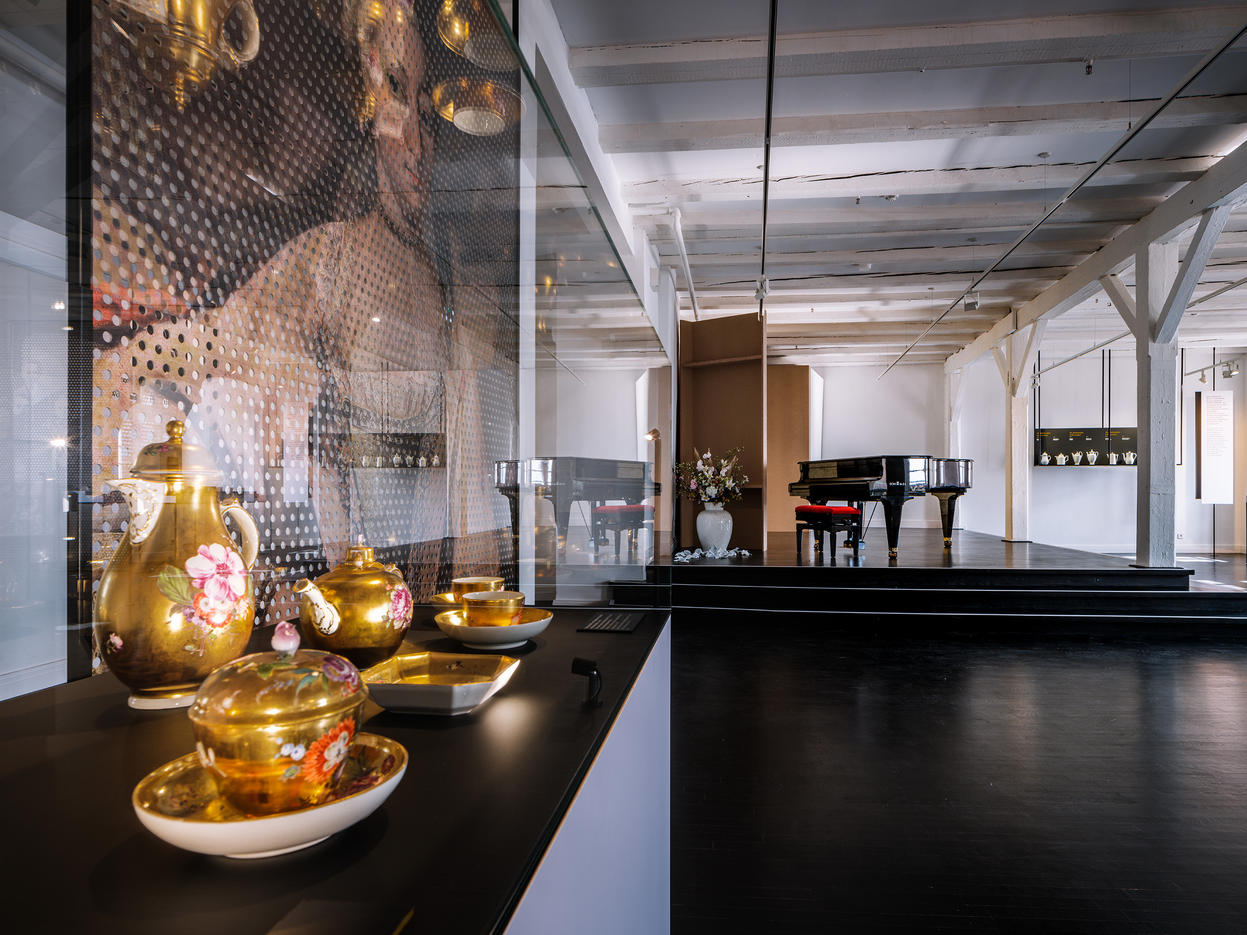 Einblick in den Desoches Saal des Museums Schloss Fürstenberg